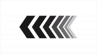 Animation of arrows sign animation with optional luma matte. Alpha Luma Matte included. 4k video