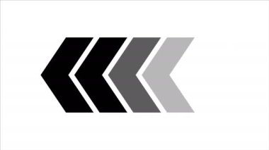 Animation of arrows sign animation with optional luma matte. Alpha Luma Matte included. 4k video