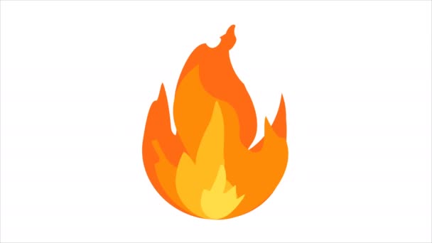 Cartoon Flame Animation Flame Background Texture Cartoon Fire Animation Video — Video