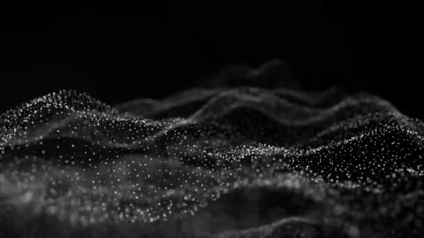 Neural Network Glowing Dots Seamless Loop Animation Render Abstract Animation — Video