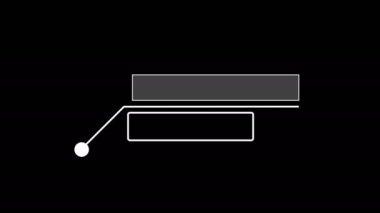 HUD elements animation 4k. Alpha Luma Matte