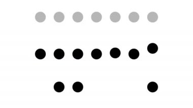 Modern circle loading bar with alpha matte. animation 4k