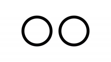 Tick and cross signs. checkmark OK and red X icon animation 4K