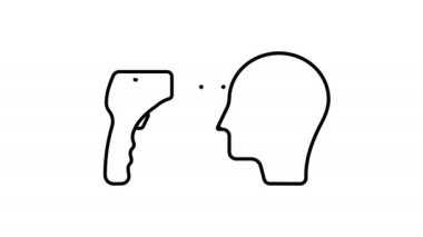 Check human body temperature Alpha Luma Matte included. 4k video