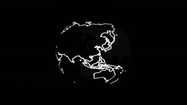 Spinning Earth. Animation of planet Earth. animation with optional luma matte. Alpha Luma Matte included. 4k video