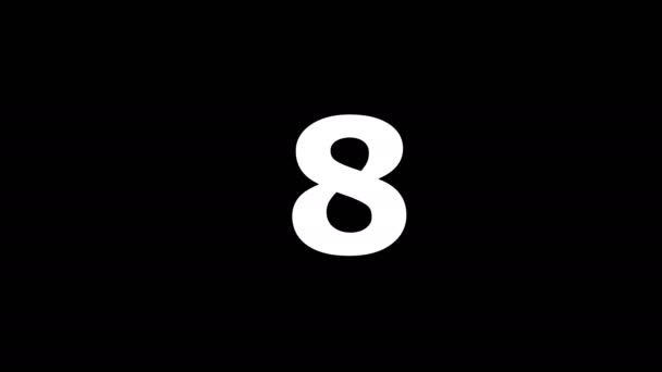 Countdown Numbers Animation — Vídeos de Stock