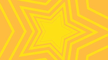 Comic 2d animation background 4k cartoon video yellow star animation