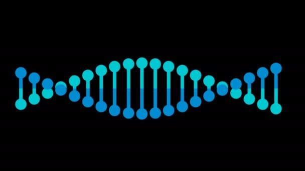 Animated Dna Alpha Matte Included Video — Stok Video