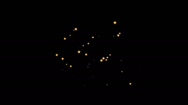 Abstract Star Burst Background Включено Альфа Лума Матте Відео — стокове відео