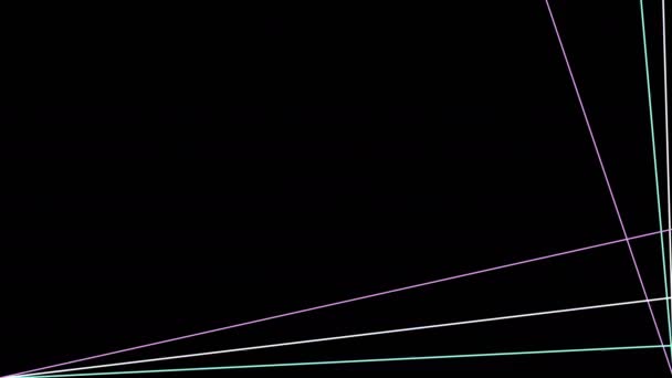 光激光射击 夜总会 音乐节上紫色激光束舞曲 Alpha Luma Matte也包括在内 4K视频 — 图库视频影像