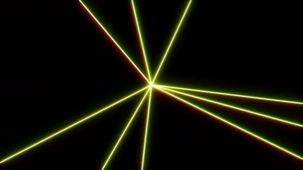 Light Lasers Shooting Purple Laser Beams Dance Nightclub Music Festival — Stok video