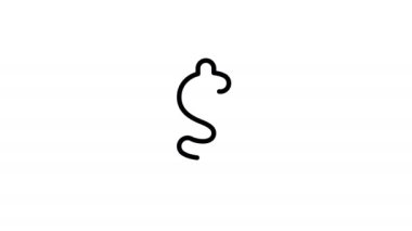 Coin symbol. Dollar icon. Money sign. Dollar money cash icon animation