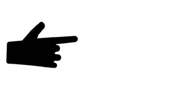 Finger gun Animation 4k. concept of silly joke or children war games