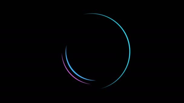 Circle Animation Shape Elements Animation Optional Luma Matte — Vídeo de stock