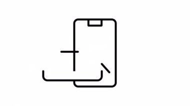 Smartphone with chat icon. Message Icon 4k animation.