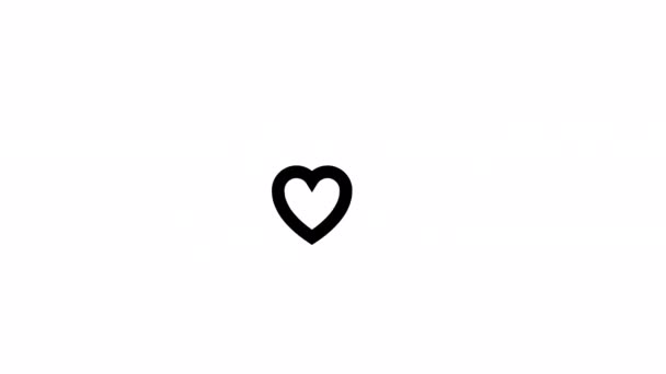 Love Heart Tunnel Animation Love Concept — Vídeo de Stock