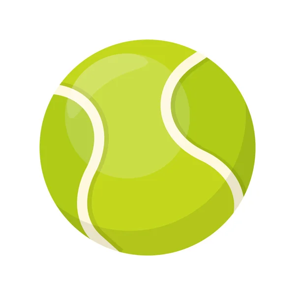 Tennis Ball Flat Icon Tennis Icon Vector Illustration Eps — Stock Vector
