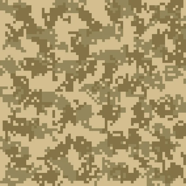 Pola Kamuflase Piksel Digital Tekstur Militer Tentara Abstrak Atau Berburu - Stok Vektor