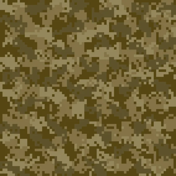 Digitales Pixel Tarnmuster Militärische Textur Abstraktes Armee Oder Jagdmaskenornament Vektorillustration — Stockvektor