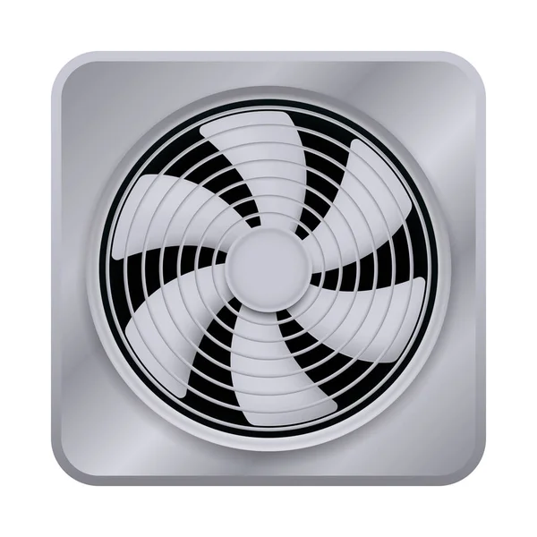 Ventilatore Ventilatore Più Fresco Computer Illustrazione Vettoriale Eps — Vettoriale Stock
