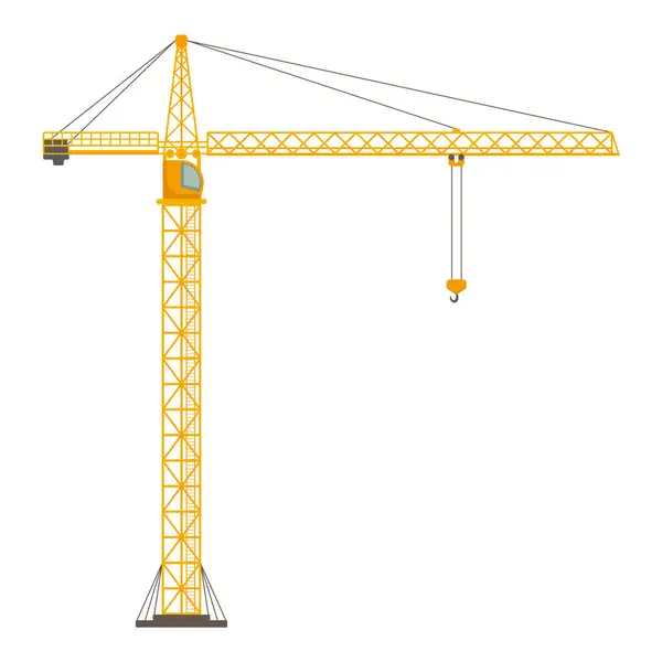 Tower Crane Icon Build Machine Vector Illustration Eps — Stock Vector