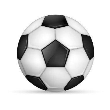 Deri futbol topu. Futbol topu mu, futbol topu mu? Vektör çizimi. Eps 10.