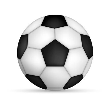 Deri futbol topu. Futbol topu mu, futbol topu mu? Vektör çizimi. Eps 10.