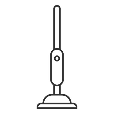 Kablosuz elektrikli süpürge ikonu. Vektör çizimi. Eps 10.
