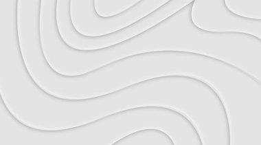 Zarif bir soyut tasarım beyaz ve kremanın yumuşak tonlarında güzel katmanlı dalga desenleri sergiliyor.