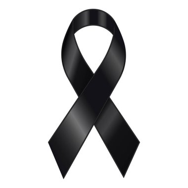 Kederin, kaybın ve çeşitli bağlamlar ve durumlar arasında hatırlanmanın güçlü bir sembolü olarak hizmet eden siyah bir kurdele. Sembolik bir siyah kurdele yas ve anma için güçlü bir temsil görevi görür.