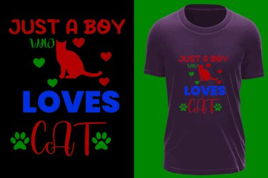 Anne, baba, aşk, hobi, Cat t-shirt tasarımı