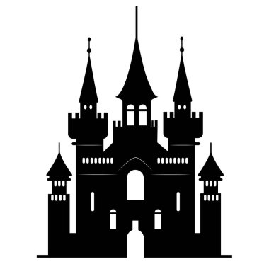 Eski bir kale. Ortaçağ kaleleri. Gotik malikane. Gizemli kraliyet evi