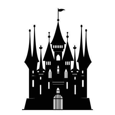 Eski bir kale. Ortaçağ kaleleri. Gotik malikane. Gizemli kraliyet evi