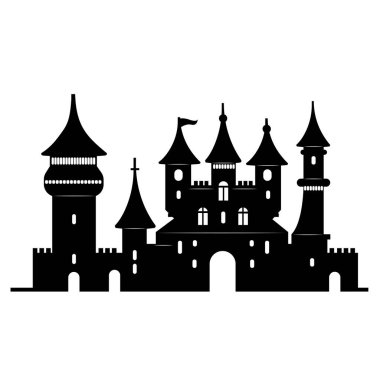 Eski bir kale. Ortaçağ kaleleri. Gotik malikane. Gizemli kraliyet evi