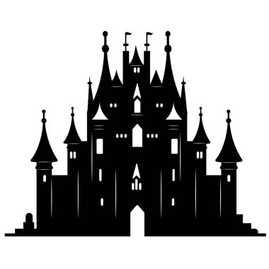 Eski bir kale. Ortaçağ kaleleri. Gotik malikane. Gizemli kraliyet evi