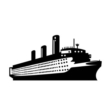 Büyük bir yolcu gemisi.