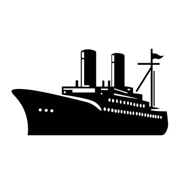 Büyük bir yolcu gemisi.