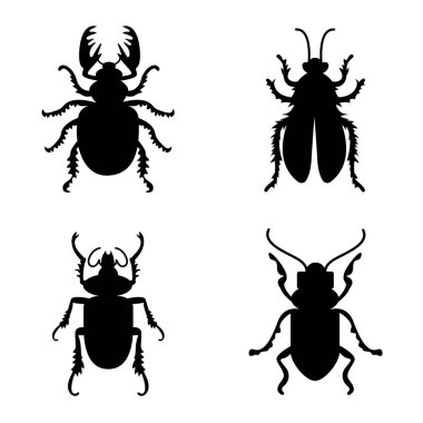 Insect Collection. Ancient insects, Jurassic period clipart