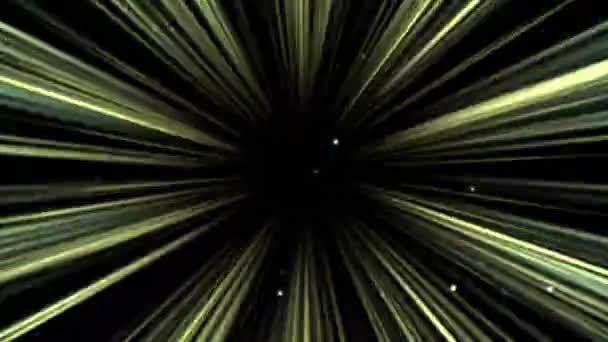 Vol Distorsion Dans Science Fiction Futuriste Tunnel Réalité Virtuelle Boucle — Video
