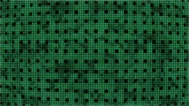 Processeur Numérique Processeur Puce Fond Vert Cyber Nano Carte Circuit — Video