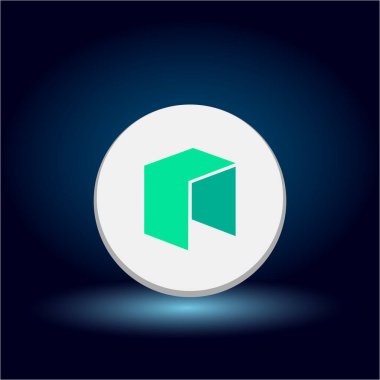 Vektör düz Neo Token sembolü
