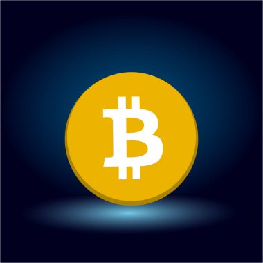 Vektör düz Bitcoin SV BSV Token sembolü