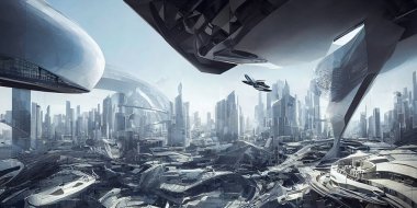 fantasy landscape with river and forest-3d illustration