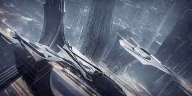 fantasy landscape with river and forest-3d illustration