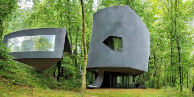 Building ideas such as house and recreation to be seen in nature