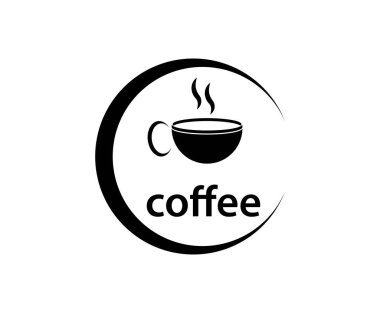 Web kahve fincanı logosu, marka, kafe ve diğerleri için uygun.