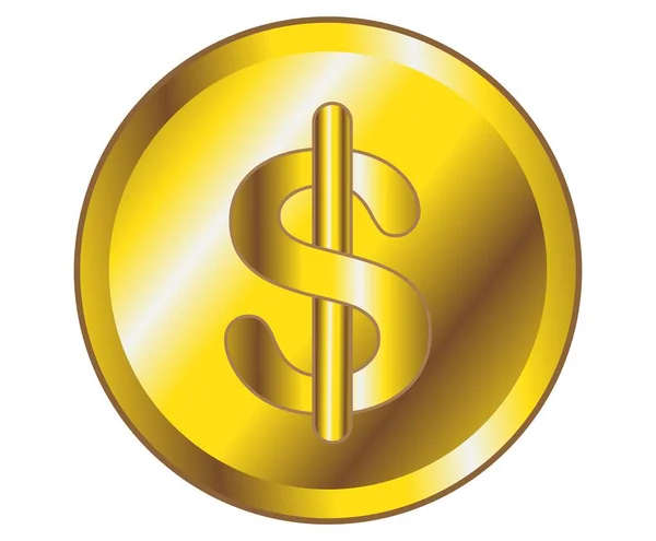 Логотип Монеты Векторного Золота — стоковый вектор
