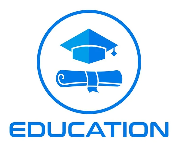 Web Design Ícone Logotipo Educação Ilustração Vetorial — Vetor de Stock
