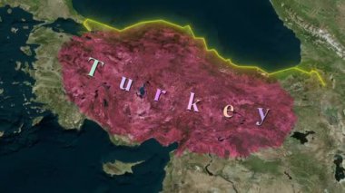 Türkiye Haritası - Animasyon 3D
