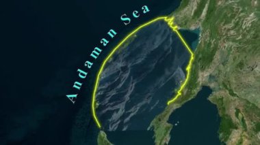 Andaman Deniz Haritası - Animasyon 3D
